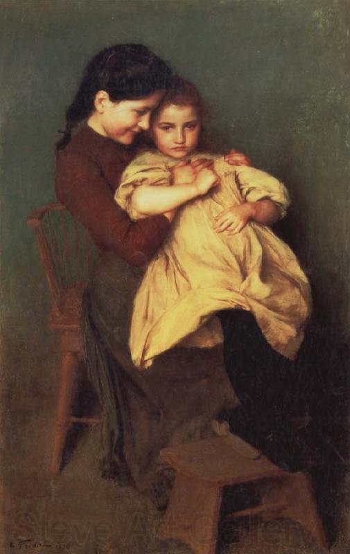 Emile Friant Chagrin d-Enfant Norge oil painting art